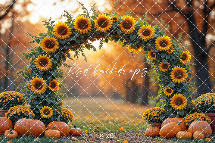 Autumn Sunflower Arch (sweep options)