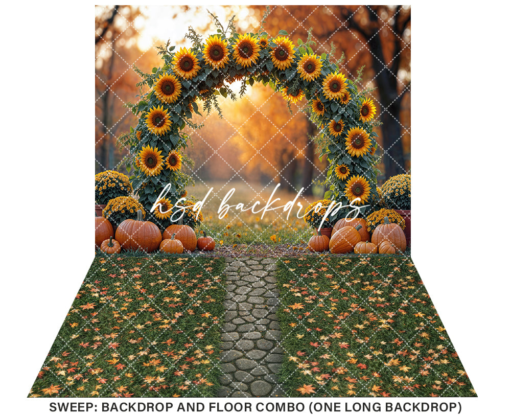 Autumn Sunflower Arch (sweep options)
