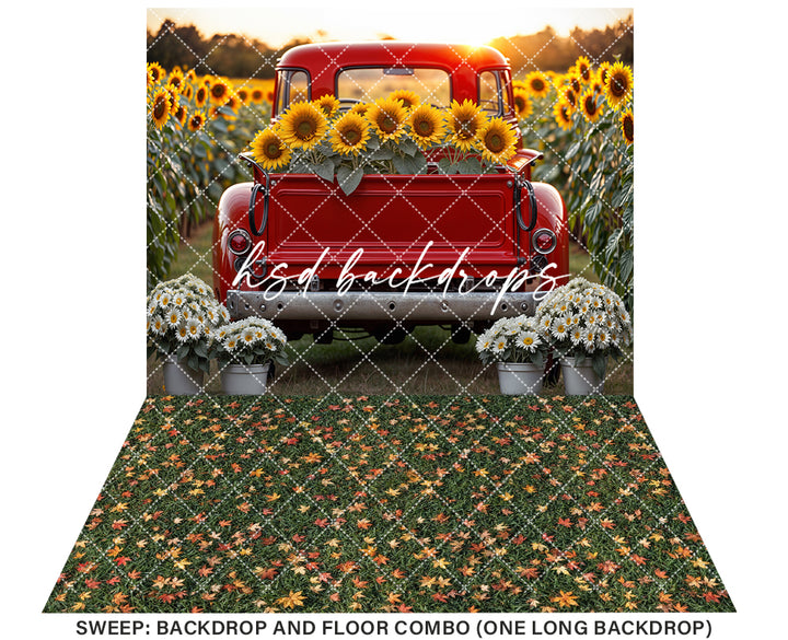 Sunset Sunflower Truck