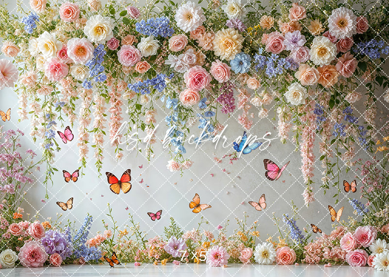 Floral Butterfly Dreams - HSD Photography Backdrops