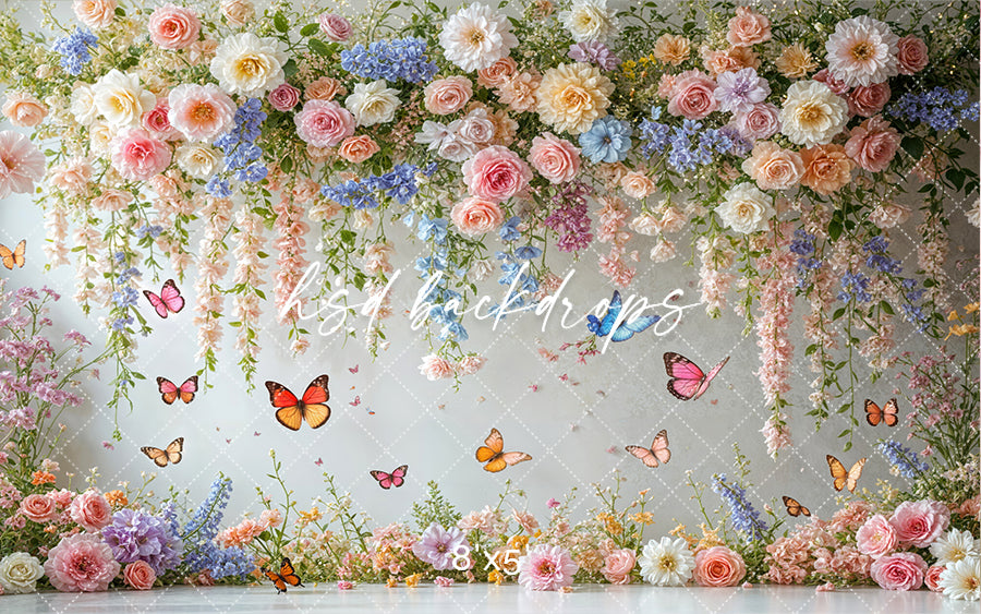Floral Butterfly Dreams - HSD Photography Backdrops