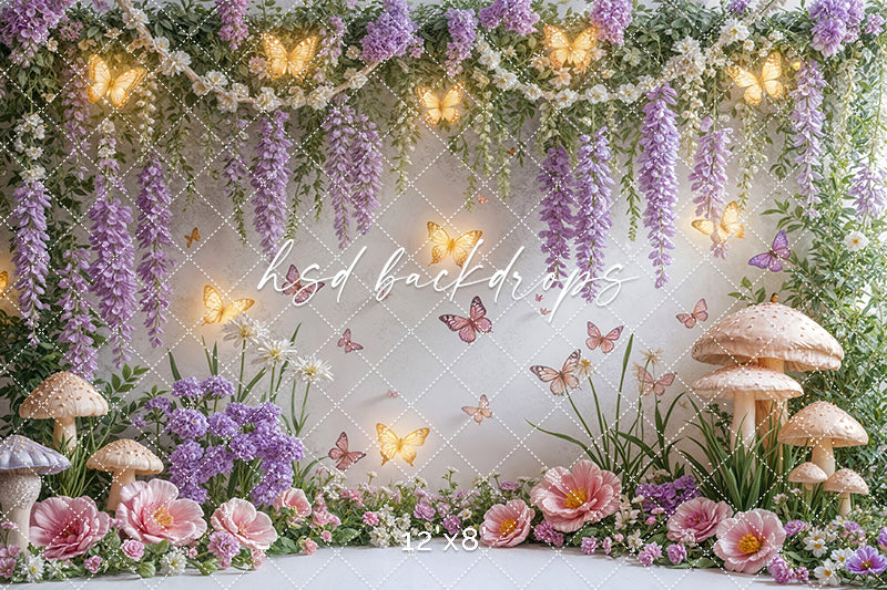 Glowing Butterflies - HSD Photography Backdrops