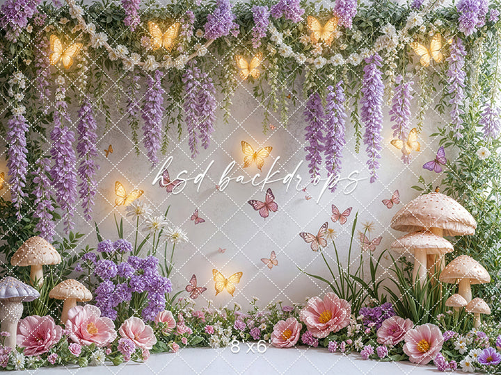 Glowing Butterflies - HSD Photography Backdrops