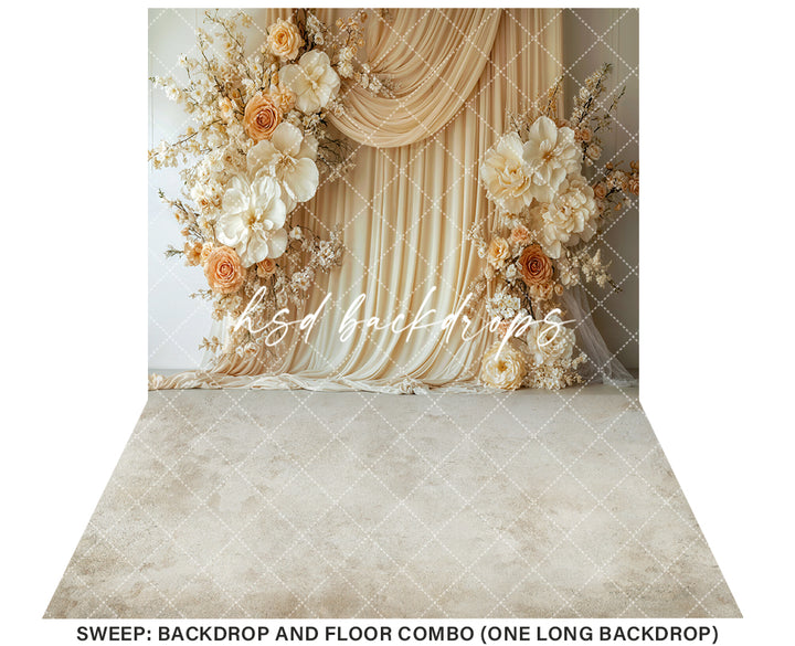 Peaches and Cream (sweep options) - HSD Photography Backdrops