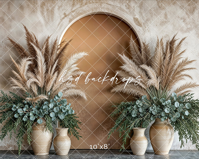 Potted Pampas - HSD Photography Backdrops