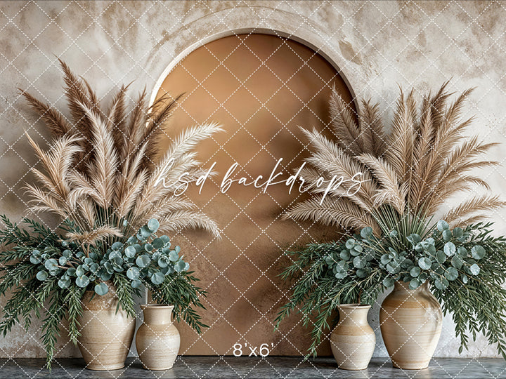 Potted Pampas - HSD Photography Backdrops