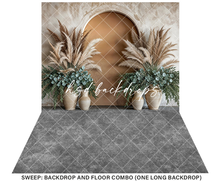 Potted Pampas - HSD Photography Backdrops