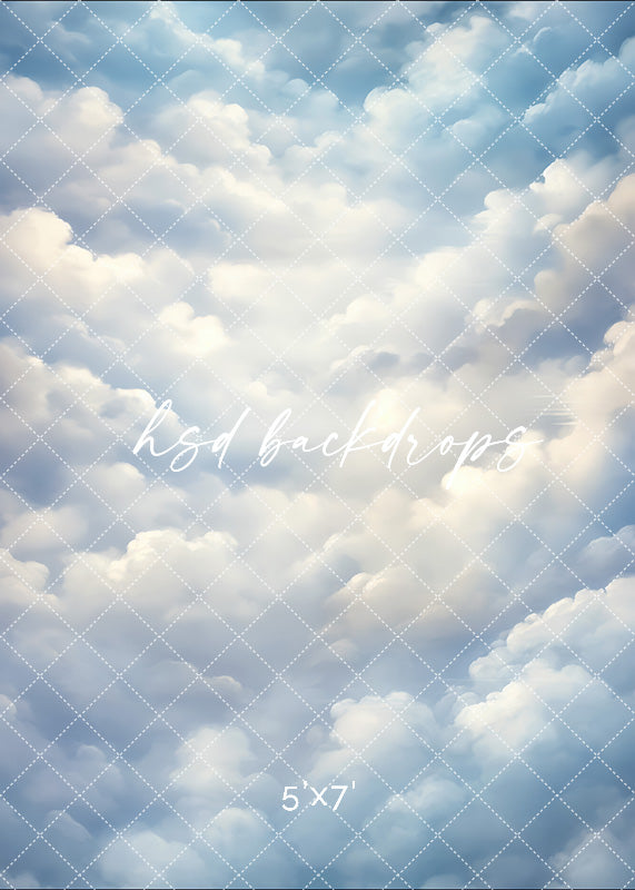 Cloudy Skies - Blue - HSD Photography Backdrops