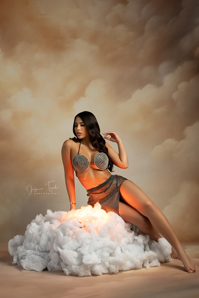 Cloudy Skies - Beige - HSD Photography Backdrops
