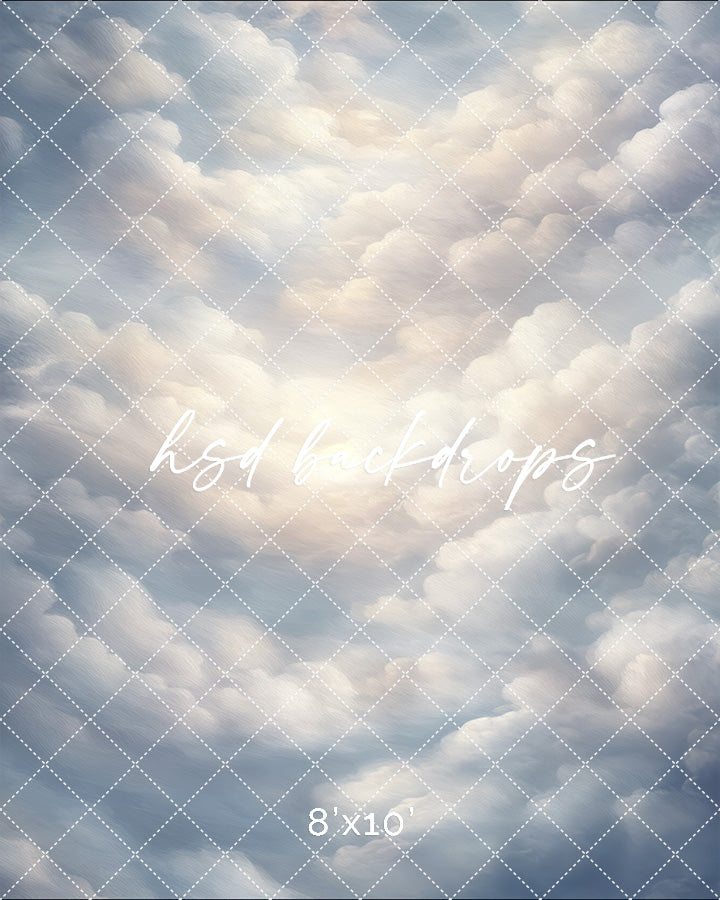 Cloudy Skies - Rain Clouds - HSD Photography Backdrops