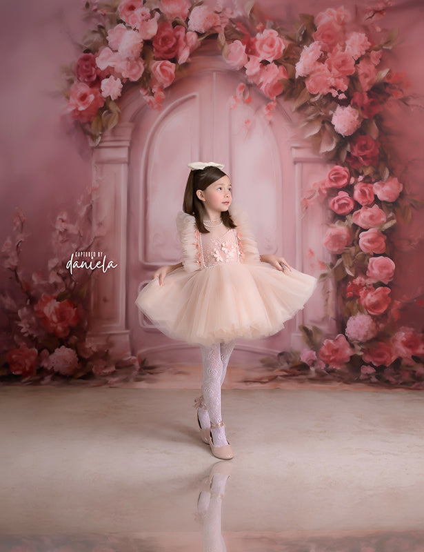 Pretty Pink Door - HSD Photography Backdrops 