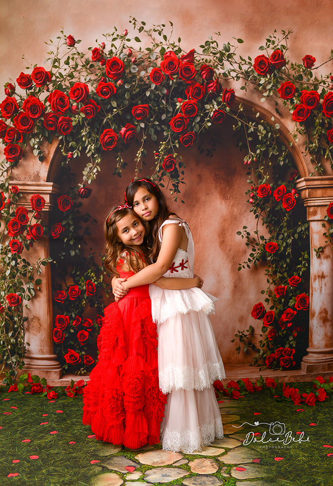 Romantic Roses Arch (sweep options) - HSD Photography Backdrops
