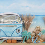 Nautical Beach Photo Backdrop for Little Sailor Cake Smash Photos