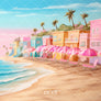 Malibu Beach Shore - HSD Photography Backdrops