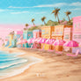 Malibu Beach Shore - HSD Photography Backdrops