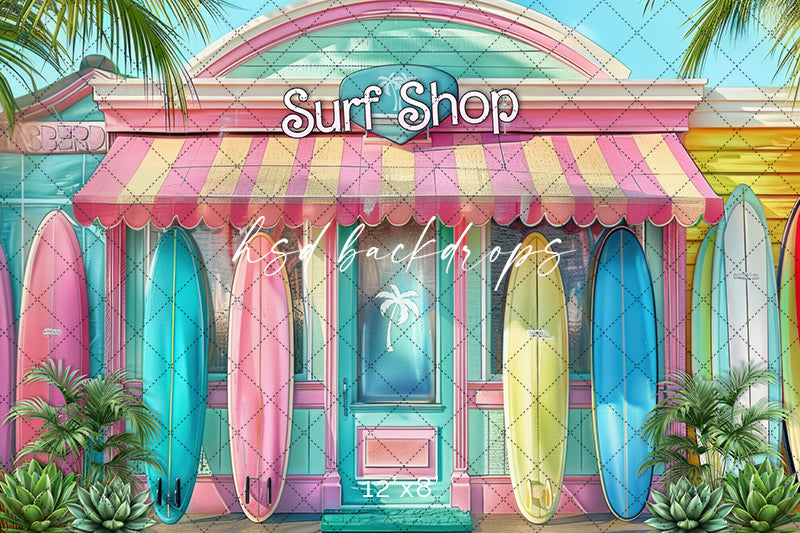 Malibu Surf Shop - HSD Photography Backdrops
