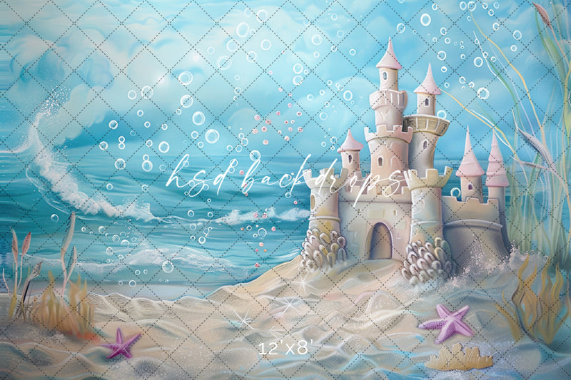 Sand Castle by the Sea - HSD Photography Backdrops