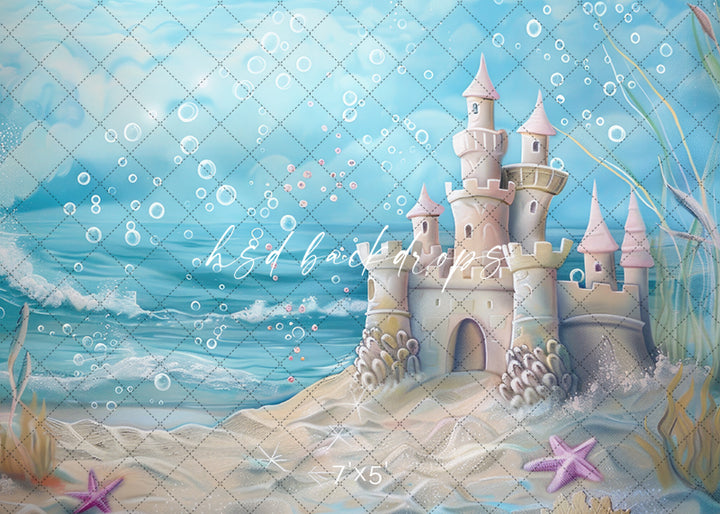 Sand Castle by the Sea - HSD Photography Backdrops