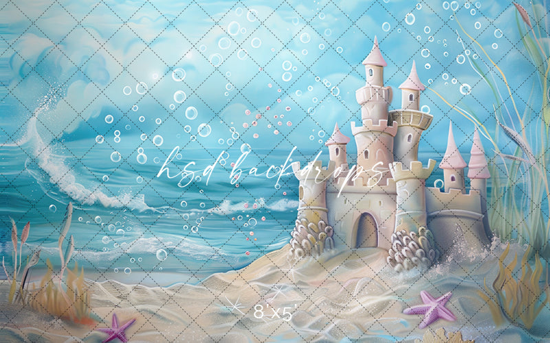 Sand Castle by the Sea - HSD Photography Backdrops