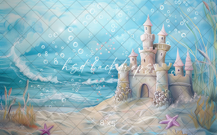 Sand Castle by the Sea - HSD Photography Backdrops