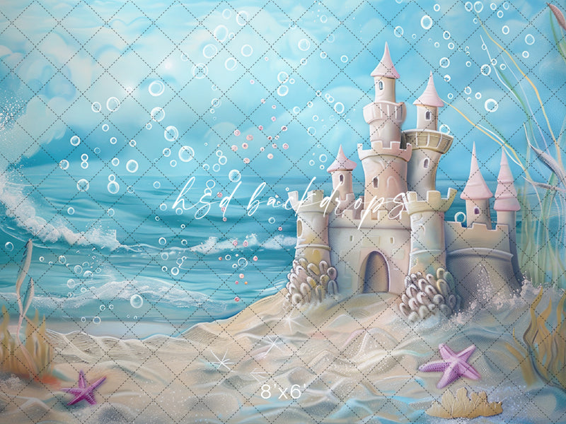 Sand Castle by the Sea - HSD Photography Backdrops
