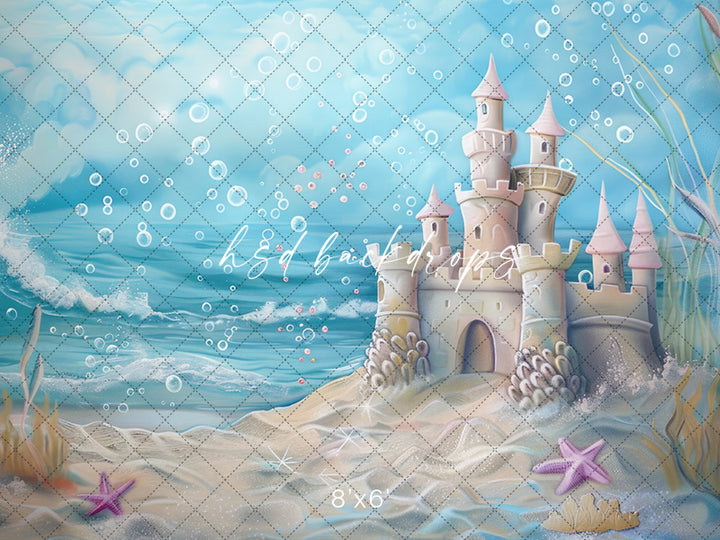 Sand Castle by the Sea - HSD Photography Backdrops