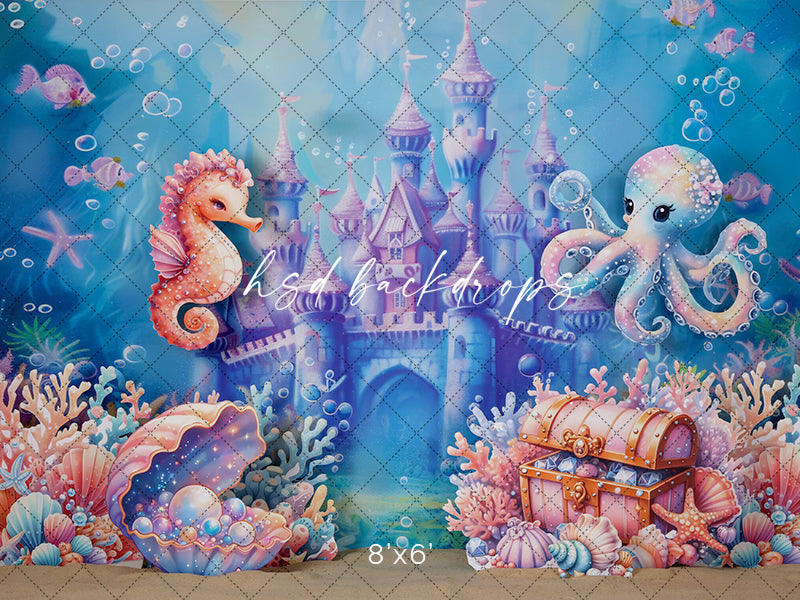 Under the Sea Castle - HSD Photography Backdrops