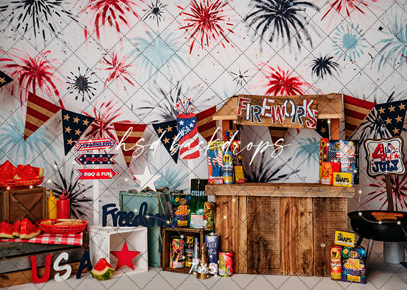 4th of July Party - HSD Photography Backdrops