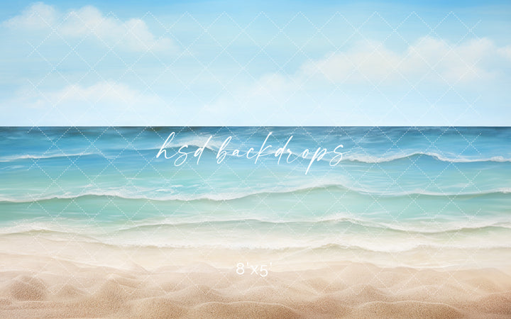Seaside Beach - HSD Photography Backdrops
