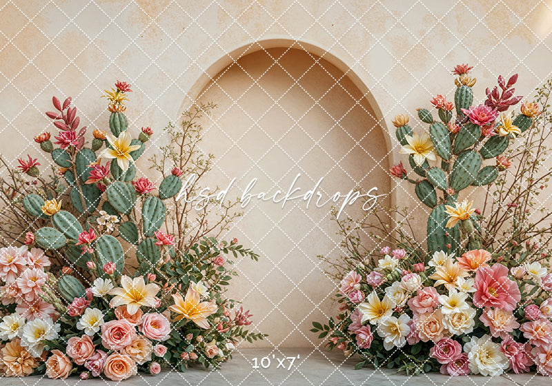 Desert Rose Arched Wall (sweep options) - HSD Photography Backdrops
