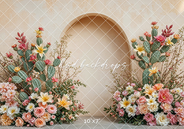 Desert Rose Arched Wall (sweep options) - HSD Photography Backdrops