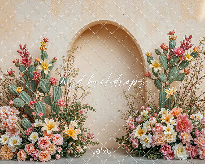 Desert Rose Arched Wall (sweep options) - HSD Photography Backdrops