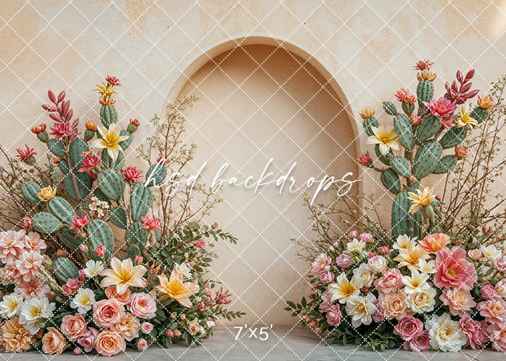 Desert Rose Arched Wall (sweep options) - HSD Photography Backdrops