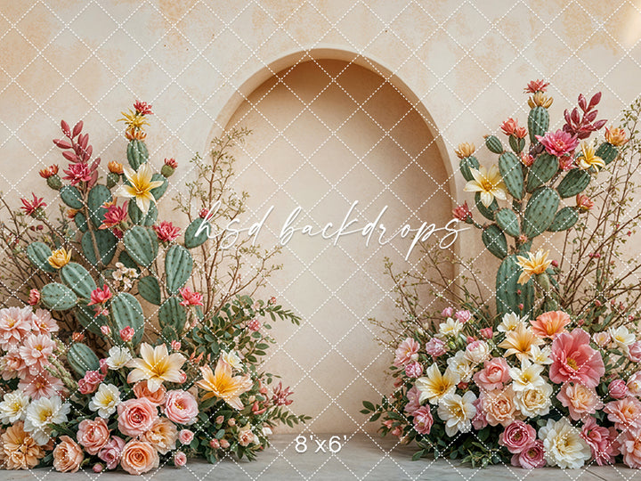 Desert Rose Arched Wall (sweep options) - HSD Photography Backdrops