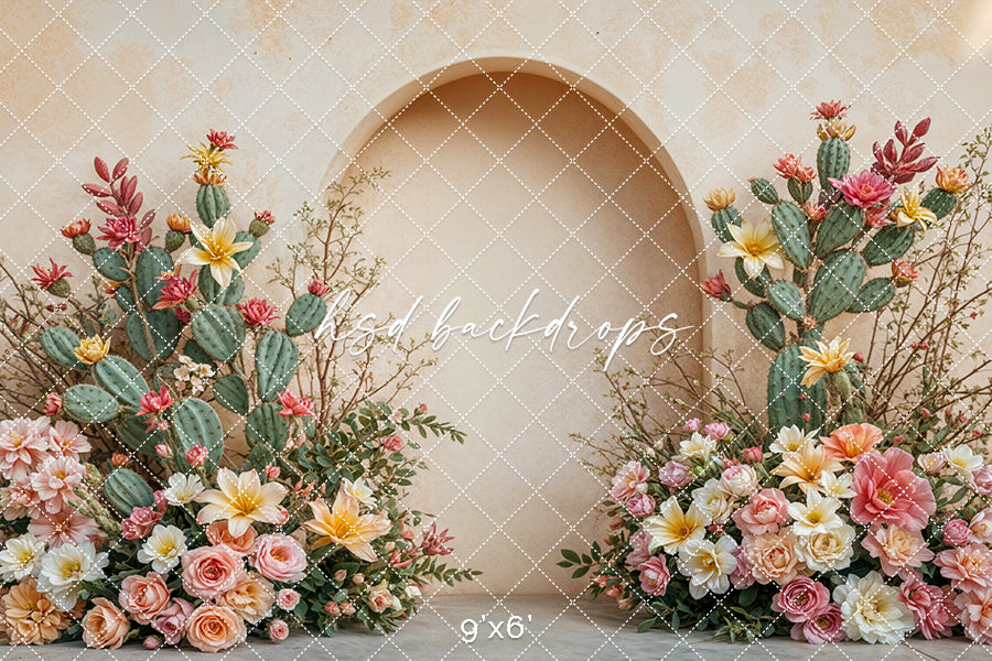 Desert Rose Arched Wall (sweep options) - HSD Photography Backdrops