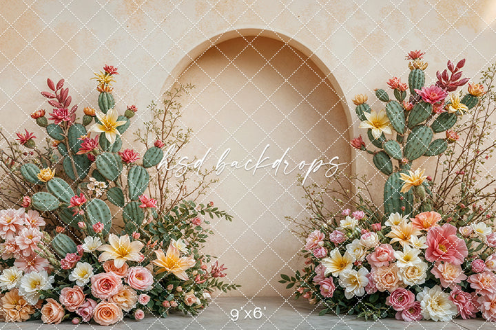 Desert Rose Arched Wall (sweep options) - HSD Photography Backdrops