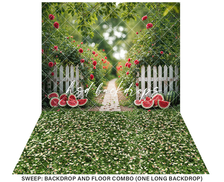 Sweet Slice Watermelon Patch (sweep options) - HSD Photography Backdrops