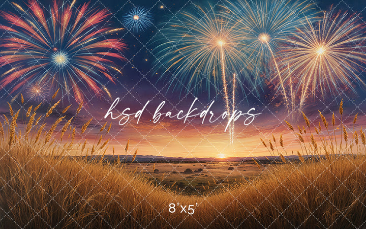 Fireworks Field (sweep options) - HSD Photography Backdrops
