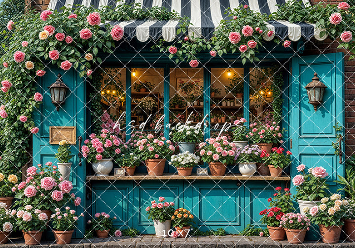 Sunshine Stems Flower Shop (sweep options) - HSD Photography Backdrops