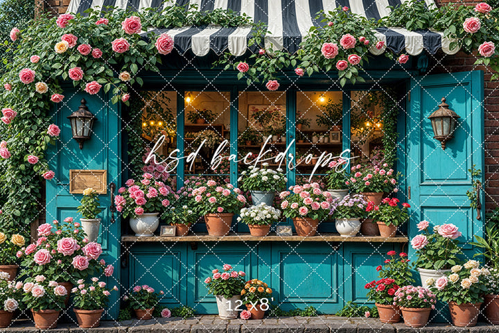 Sunshine Stems Flower Shop (sweep options) - HSD Photography Backdrops