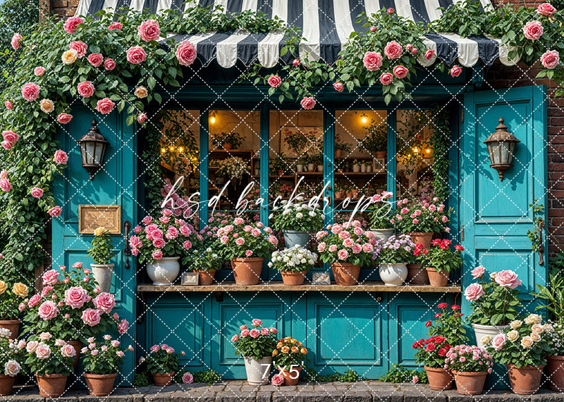 Sunshine Stems Flower Shop (sweep options) - HSD Photography Backdrops