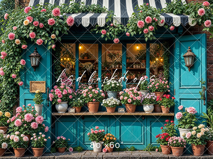 Sunshine Stems Flower Shop (sweep options) - HSD Photography Backdrops