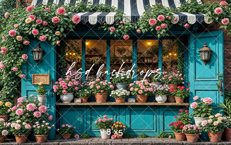 Sunshine Stems Flower Shop (sweep options) - HSD Photography Backdrops