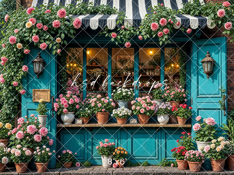 Sunshine Stems Flower Shop (sweep options) - HSD Photography Backdrops