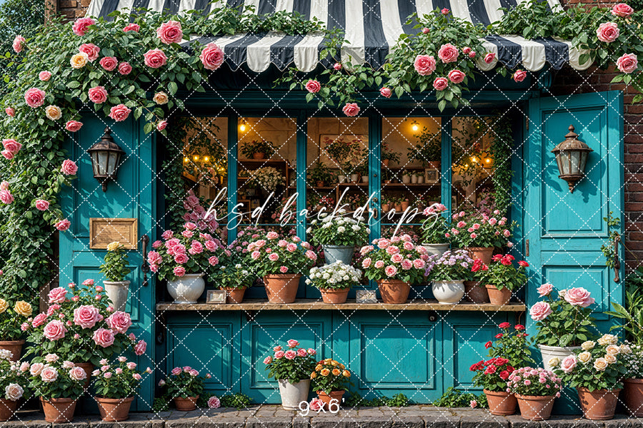 Sunshine Stems Flower Shop (sweep options) - HSD Photography Backdrops