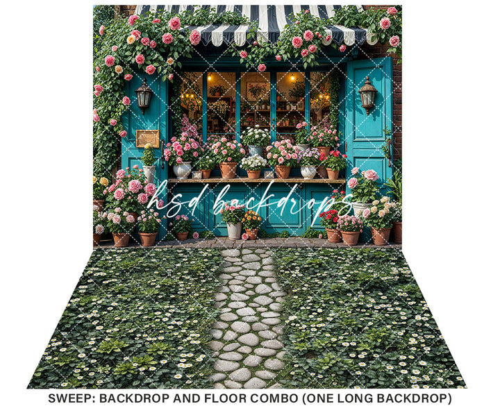 Sunshine Stems Flower Shop (sweep options) - HSD Photography Backdrops