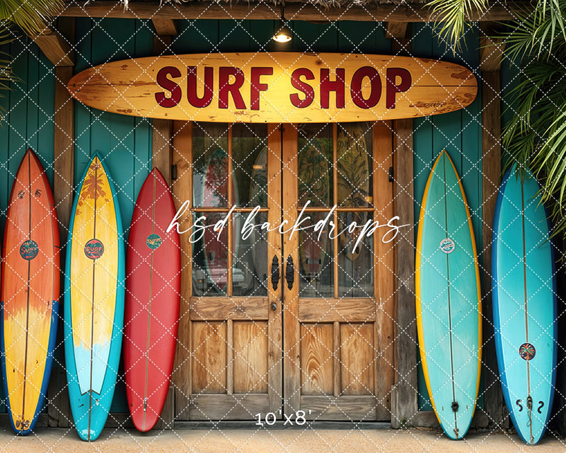 Sunset Swells Surf Shop - HSD Photography Backdrops