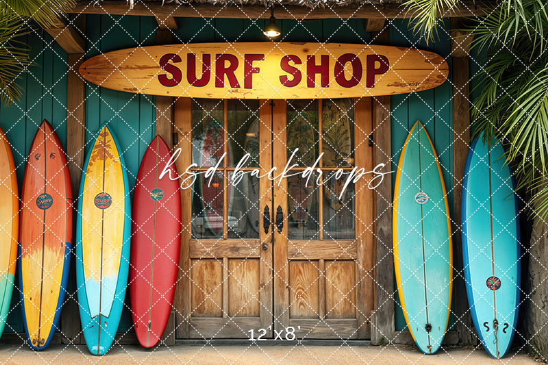 Sunset Swells Surf Shop - HSD Photography Backdrops
