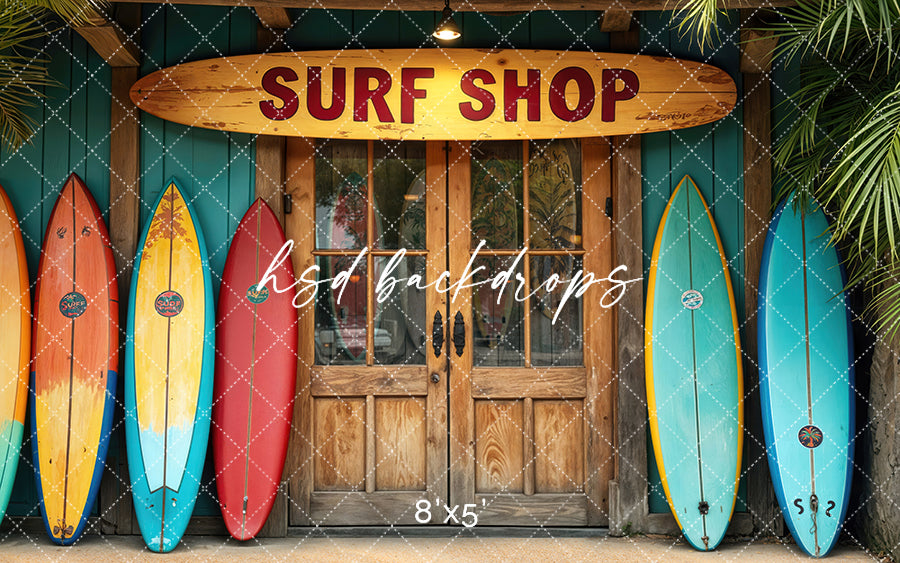 Sunset Swells Surf Shop - HSD Photography Backdrops