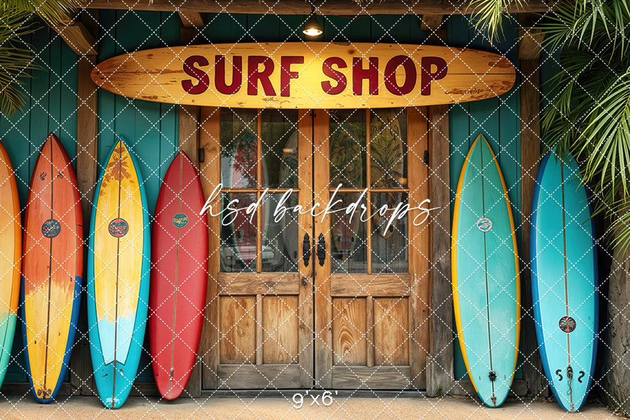 Sunset Swells Surf Shop - HSD Photography Backdrops